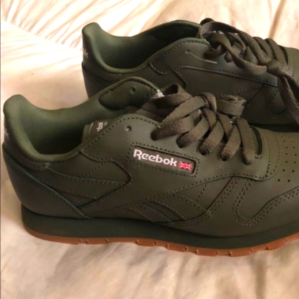 Olive Green Reebok Classics